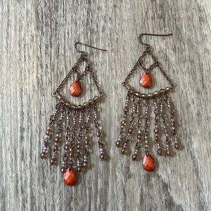 Boho beaded earrings